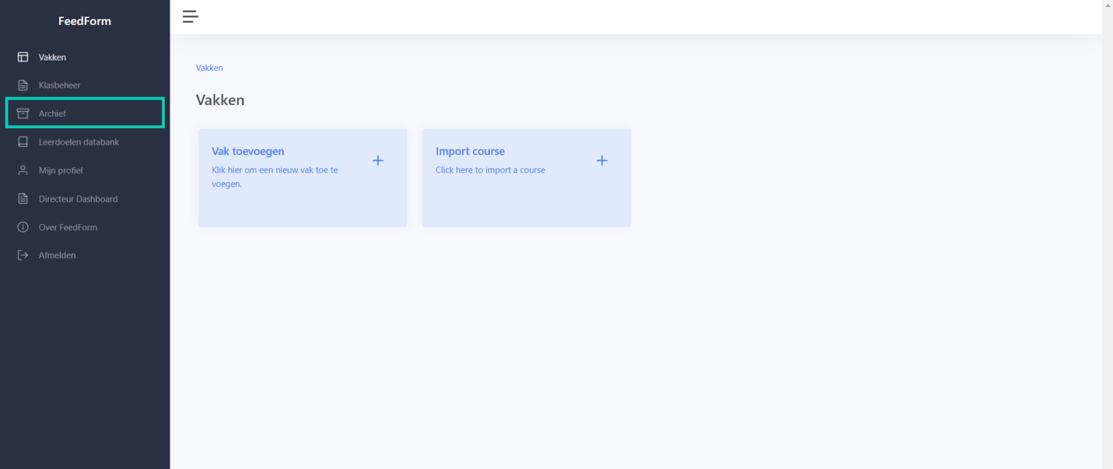 Archief_in_menu